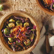 Balsamic Brussels Buddha Bowl