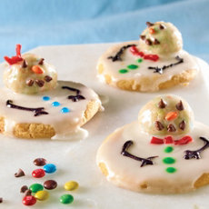 Cake Ball Melting Snowman Cookies