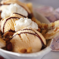 Grilled Banana Split with Hot Nutella Fudge & Brittle