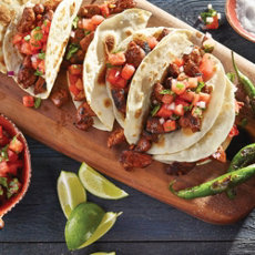 Pork Tenderloin Tacos with Watermelon Pico