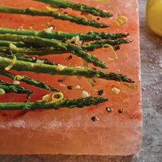 Salt Block Roasted Asparagus