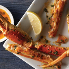 Smoky Butter Basted Crab Legs