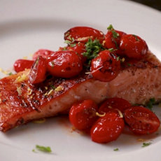 See Tomato Butter Glazed Salmon Recipe