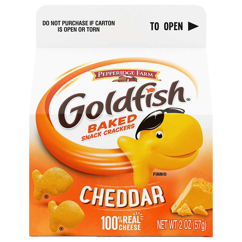 Calories in Pepperidge Farm Goldfish Cheddar Baked Snack Crackers Single Serve Carton, 2 oz