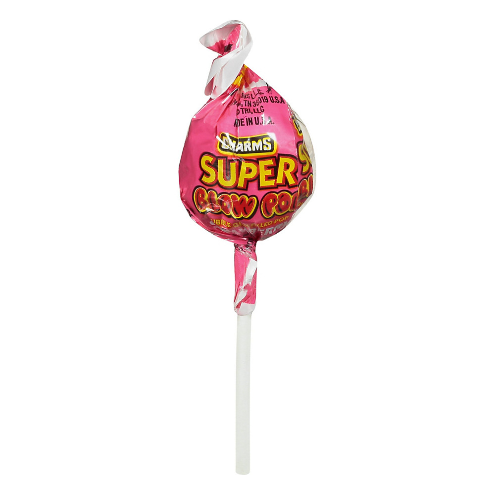 Calories in Charms Super Size Blow Pops, Assorted, 1.12 oz