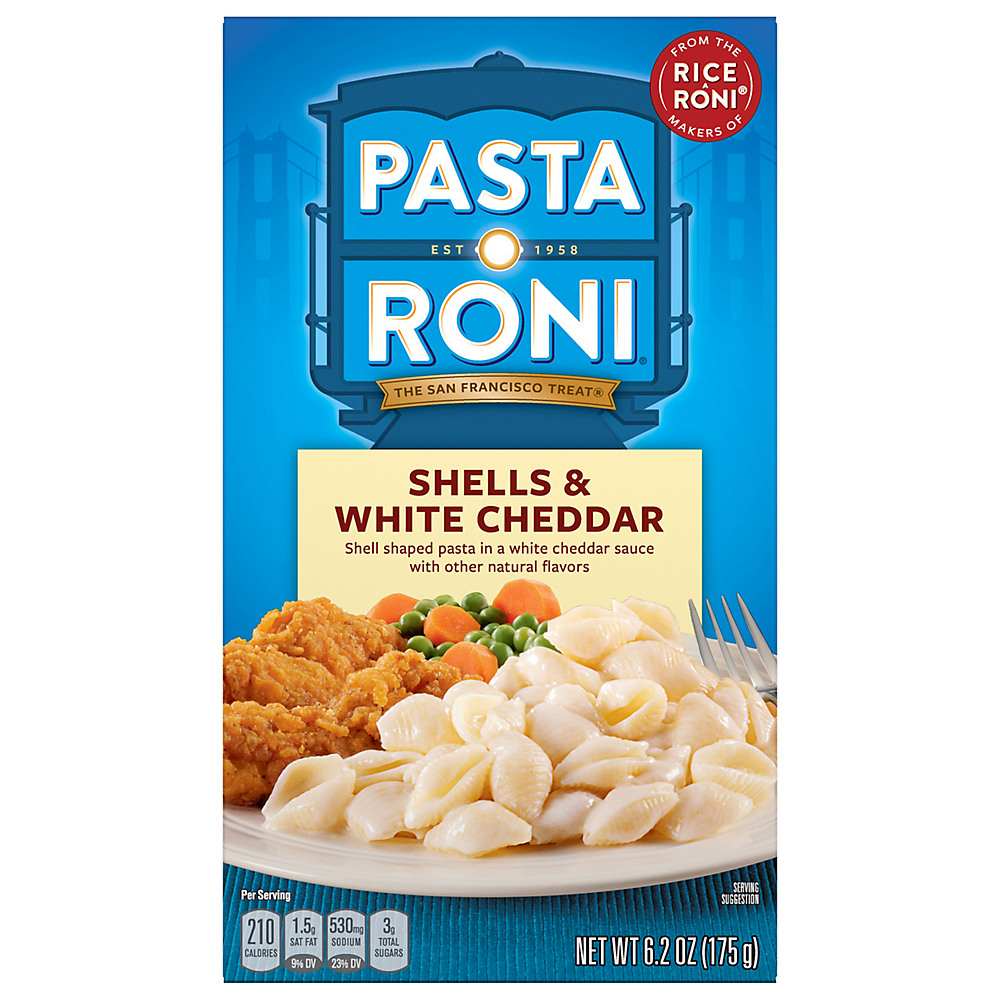 Calories in Pasta Roni Shells and White Cheddar Pasta, 6.2 oz
