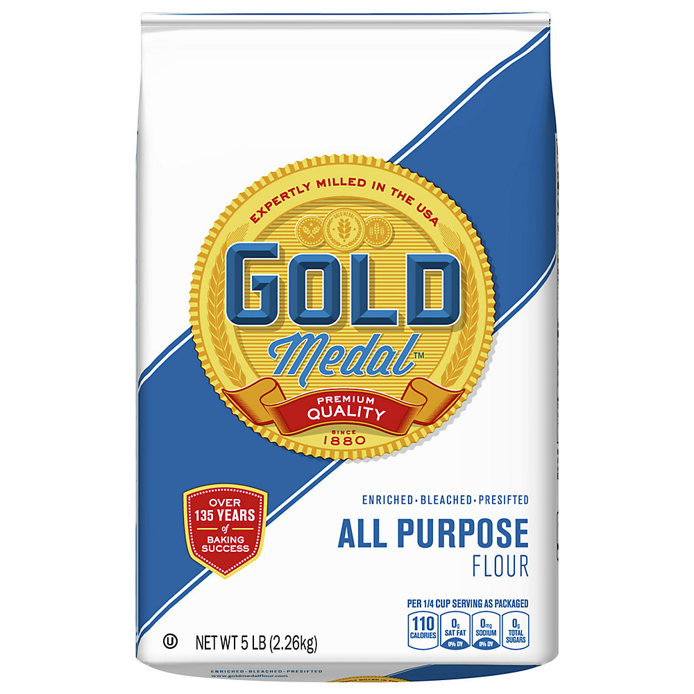 Calories in Gold Medal Enriched Bleached Presifted All Purpose Flour, 5 lb