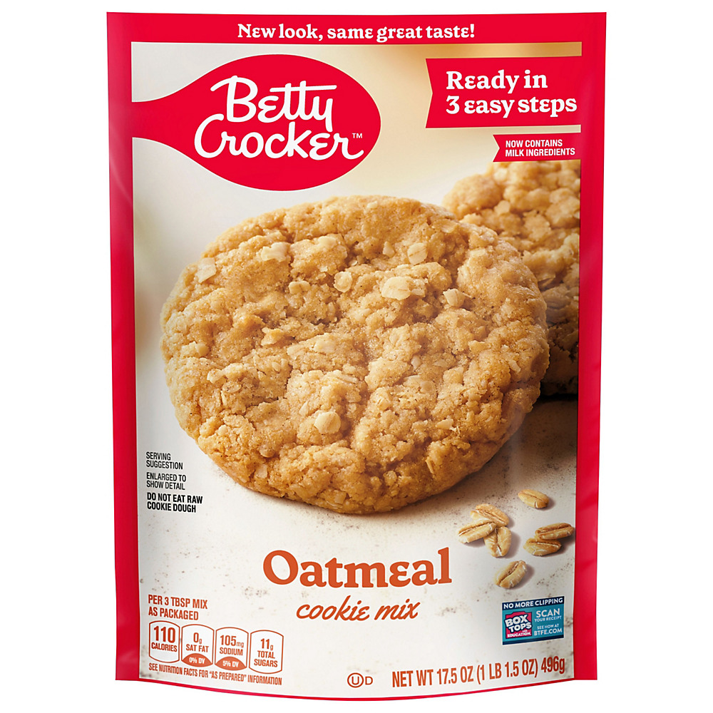 Calories in Betty Crocker Oatmeal Cookie Mix, 17.5 oz