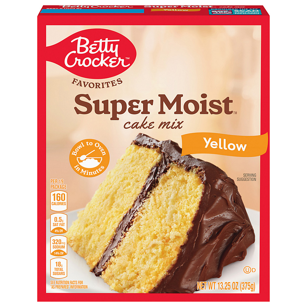 Calories in Betty Crocker Super Moist Yellow Cake Mix, 15.25 oz