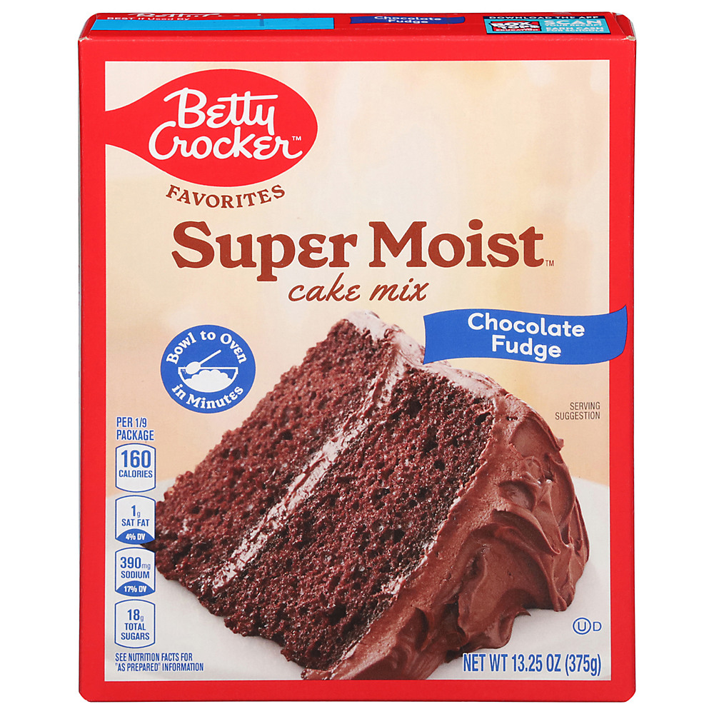 Calories in Betty Crocker Super Moist Chocolate Fudge Cake Mix, 15.25 oz