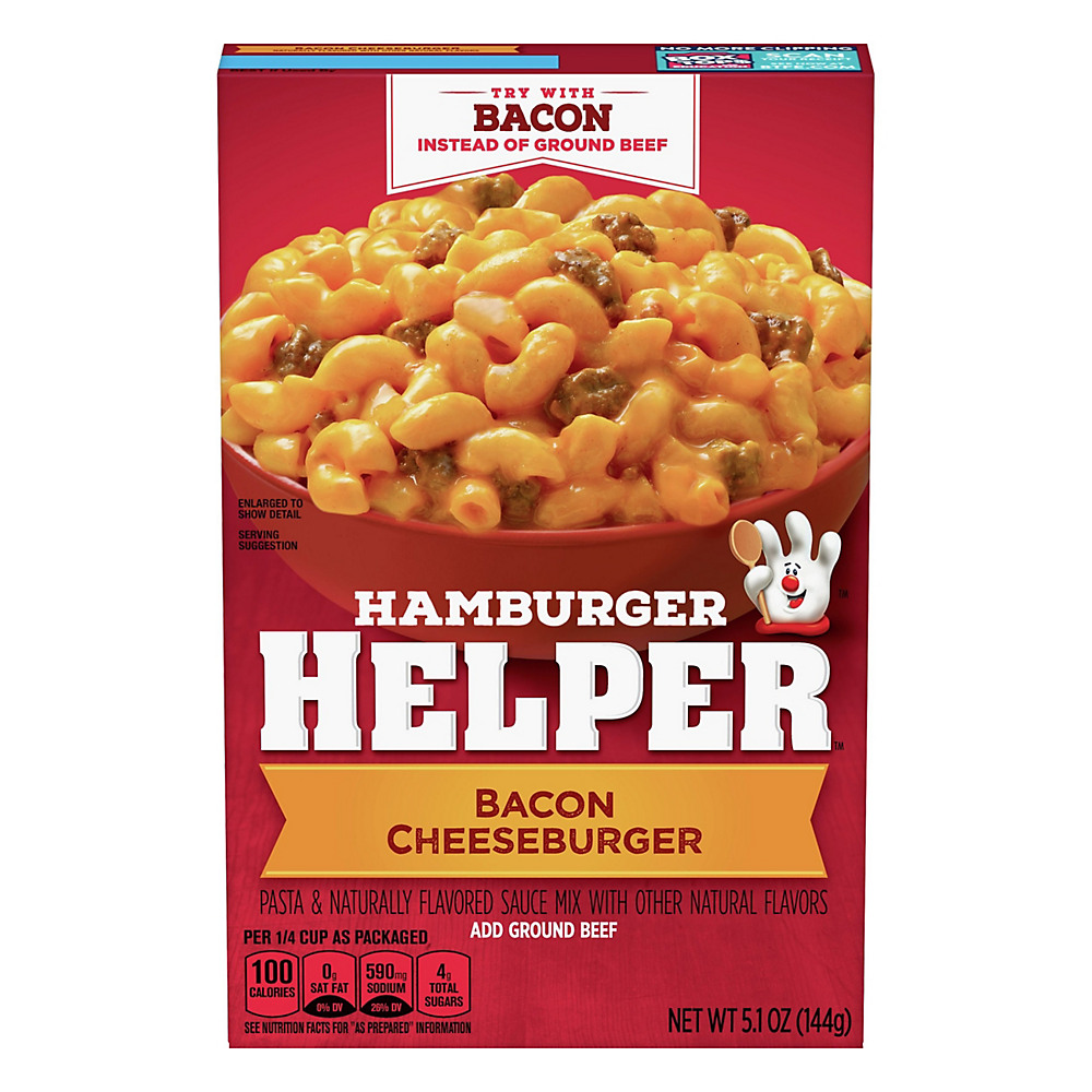 Calories in Hamburger Helper Bacon Cheeseburger, 5.1 oz