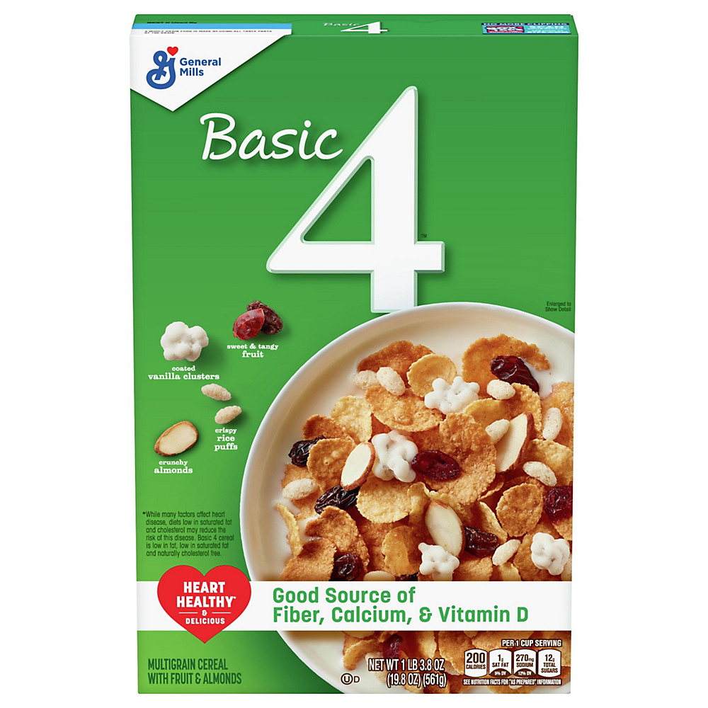 Calories in General Mills Basic 4 Cereal, 19.8 oz