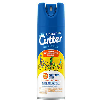 Cutter Unscented Insect Repellent Aerosol Spray, 6 oz