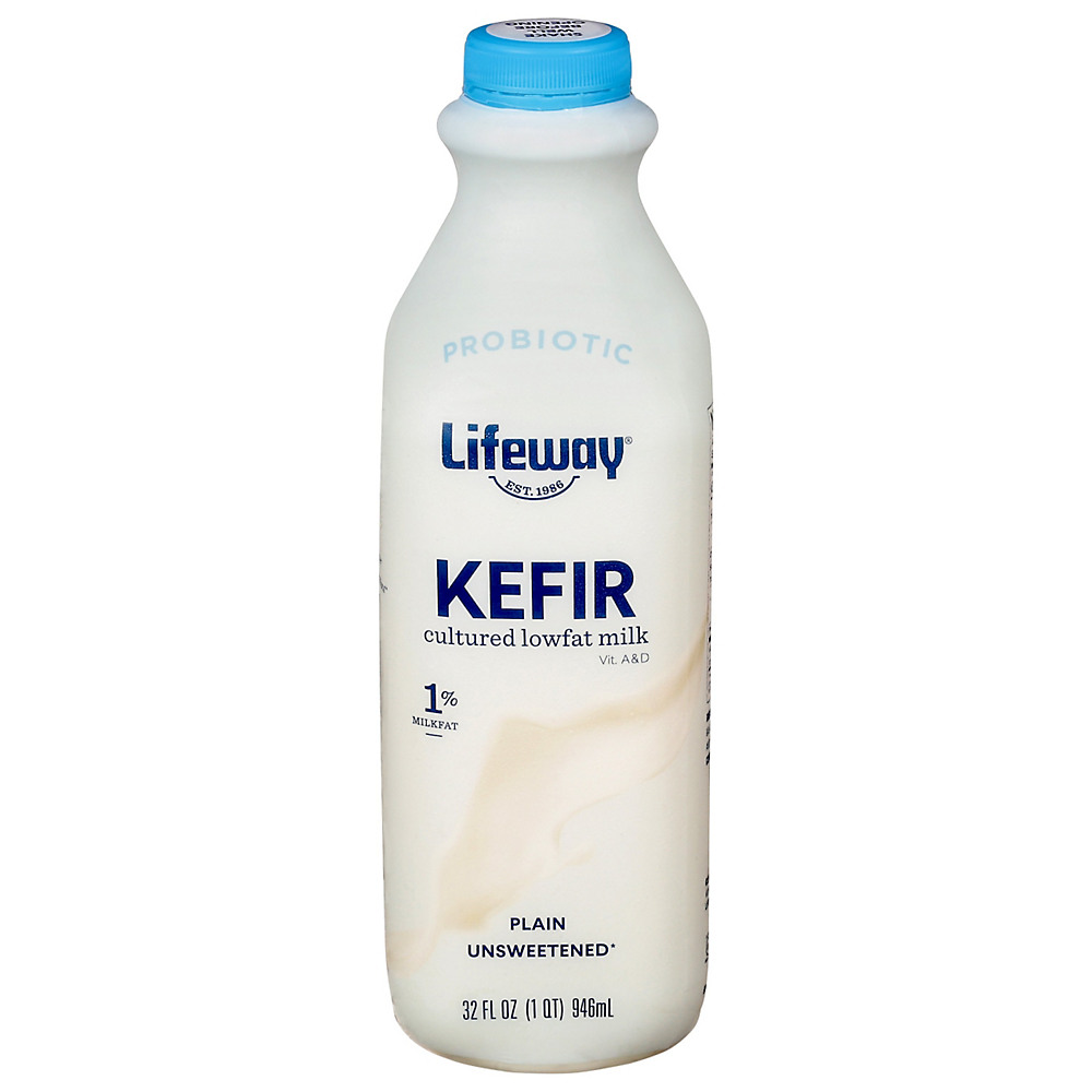 Calories in Lifeway Low-Fat Plain Unsweetened Kefir Milk Smoothie, 32 oz