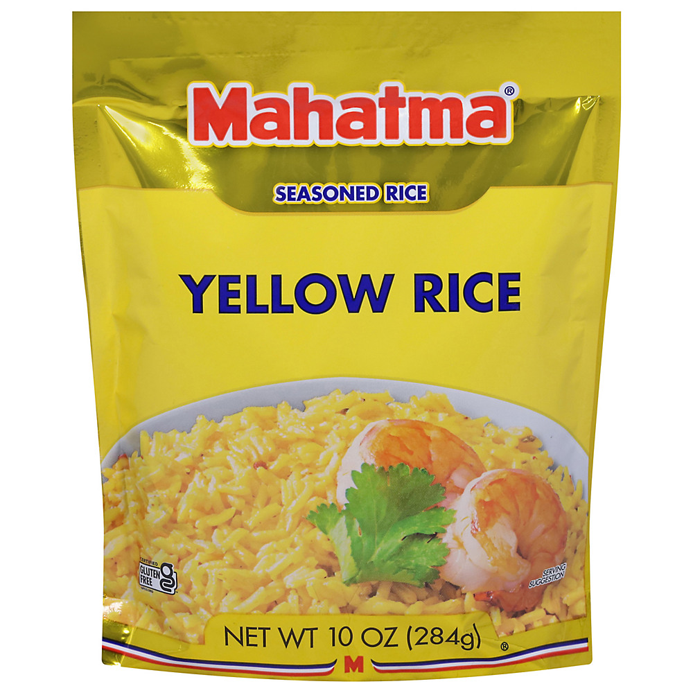 Calories in Mahatma Yellow Long Grain Rice, 10 oz