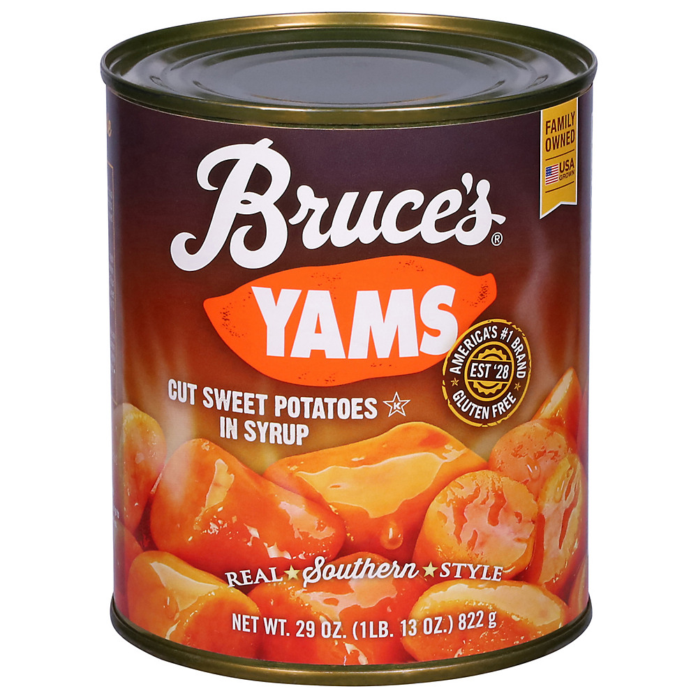 Calories in Bruce's Cut Yams In Syrup, 29 oz