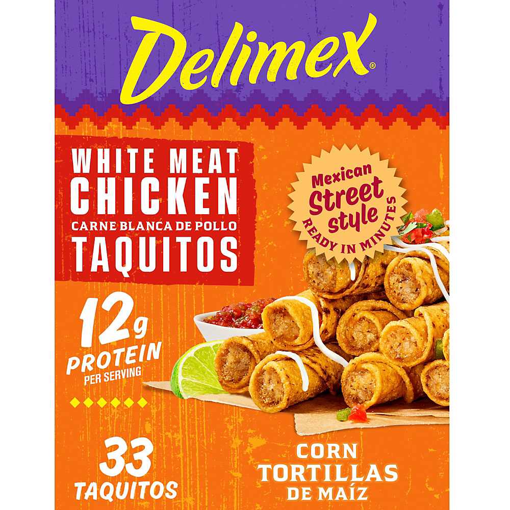 Calories in Delimex Chicken Taquitos, 33 ct