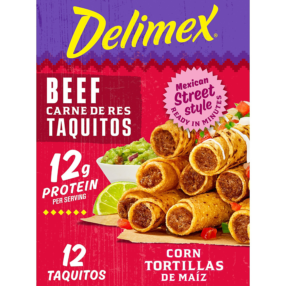 Calories in Delimex Beef Taquitos, 12 ct