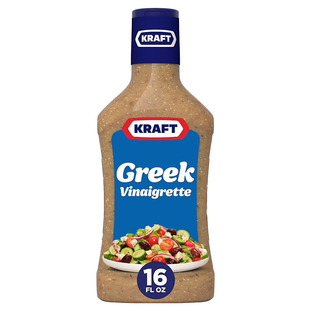 Calories in Kraft Greek Vinaigrette Dressing, 16 oz