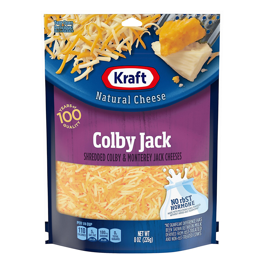 Calories in Kraft Colby and Monterey Jack Cheeses, Shredded, 8 oz