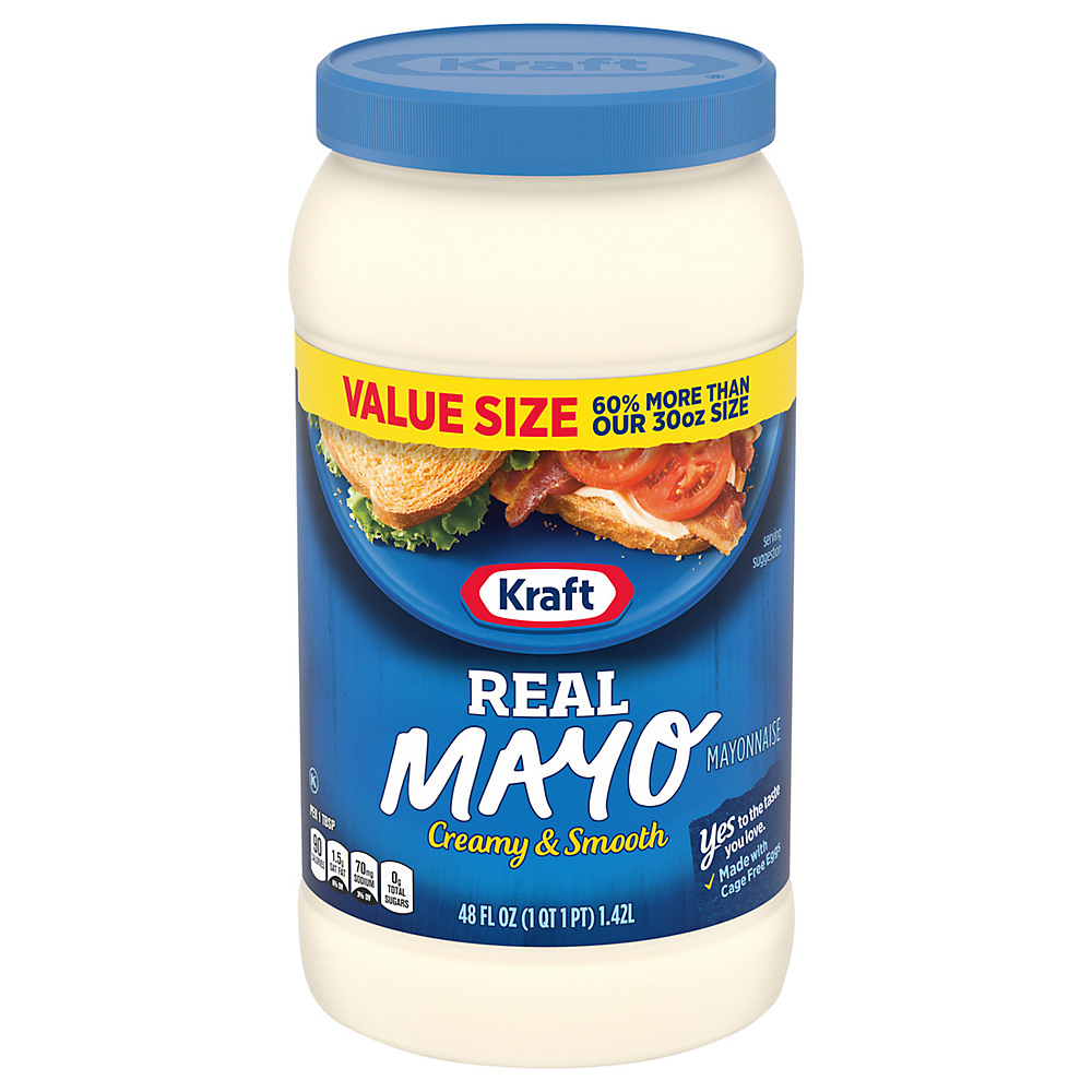 Calories in Kraft Real Mayonnaise, 48 oz