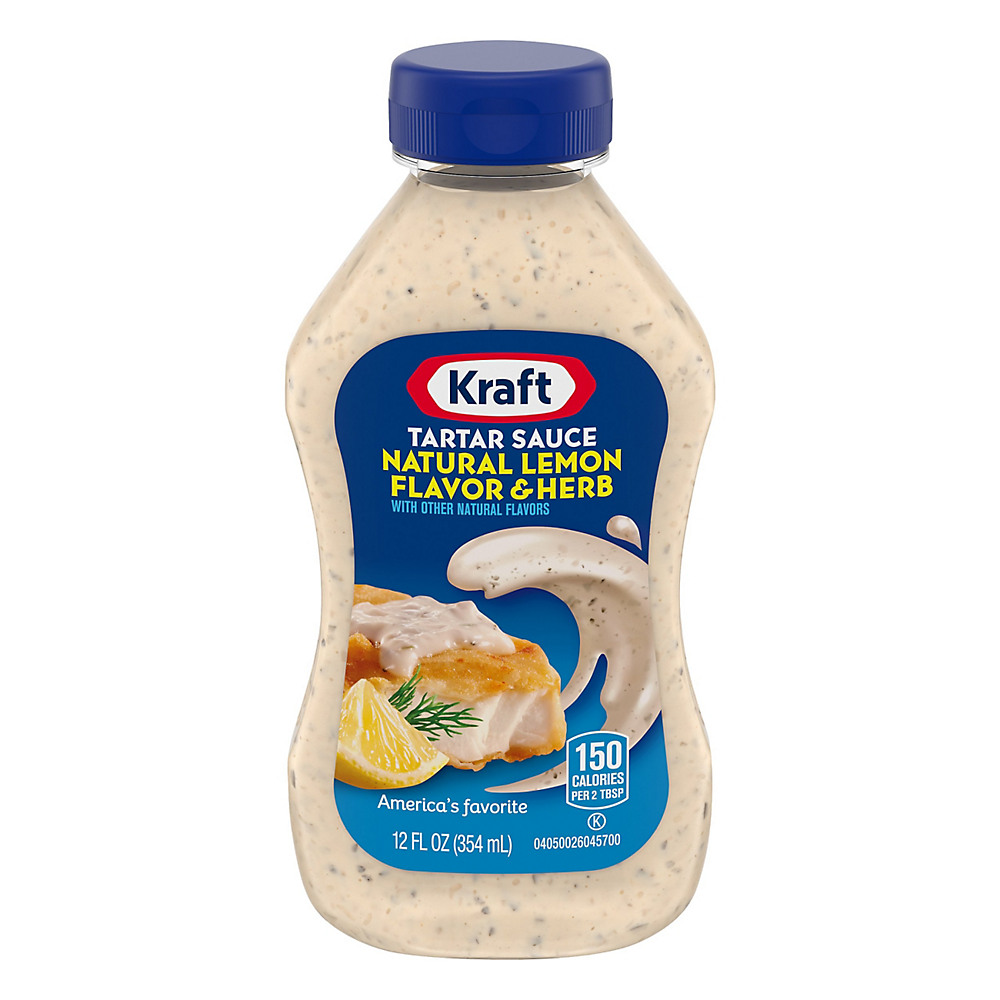 Calories in Kraft Natural Lemon Flavor & Herb Tartar Sauce, 12 oz