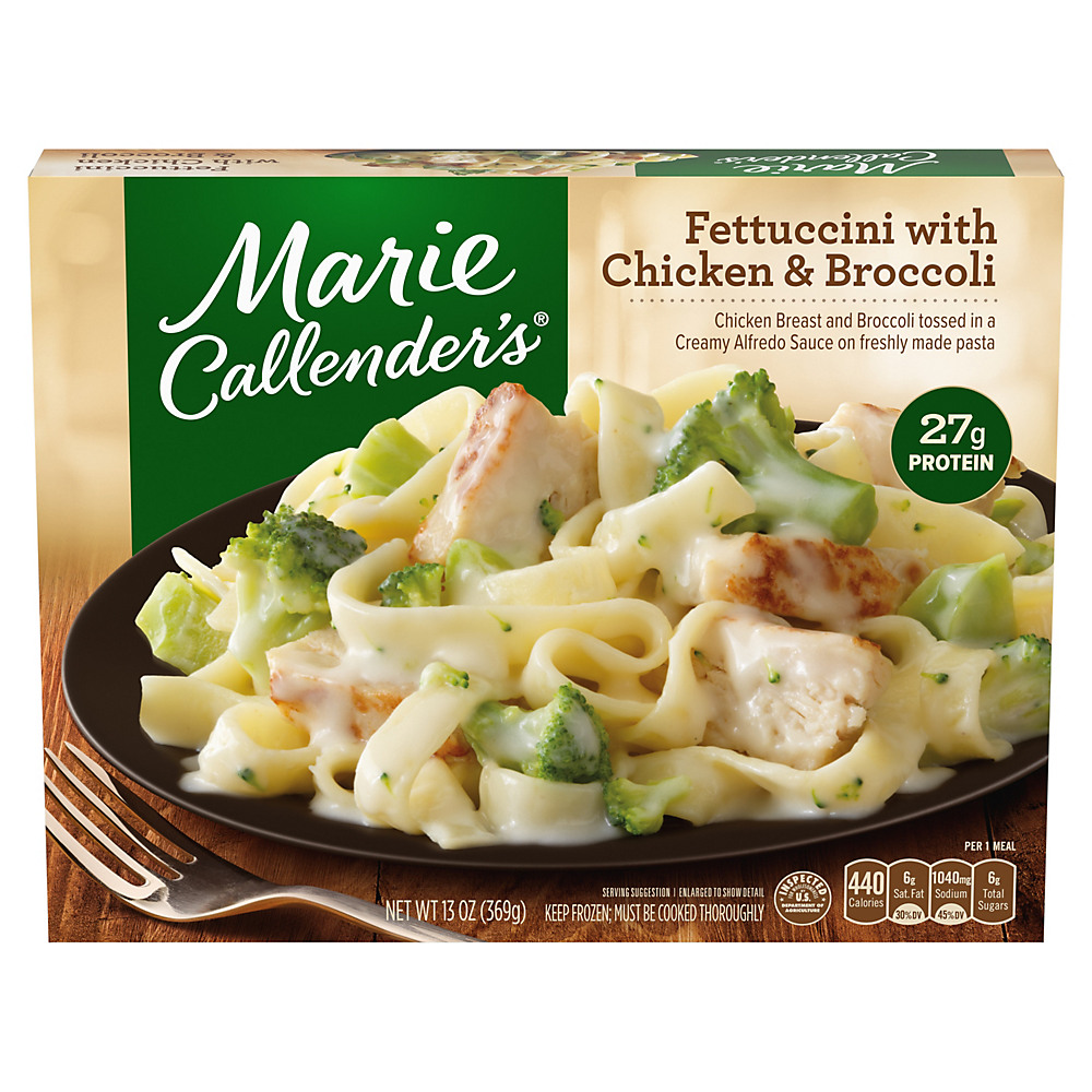 Calories in Marie Callender's Fettuccini with Chicken & Broccoli, 13 oz