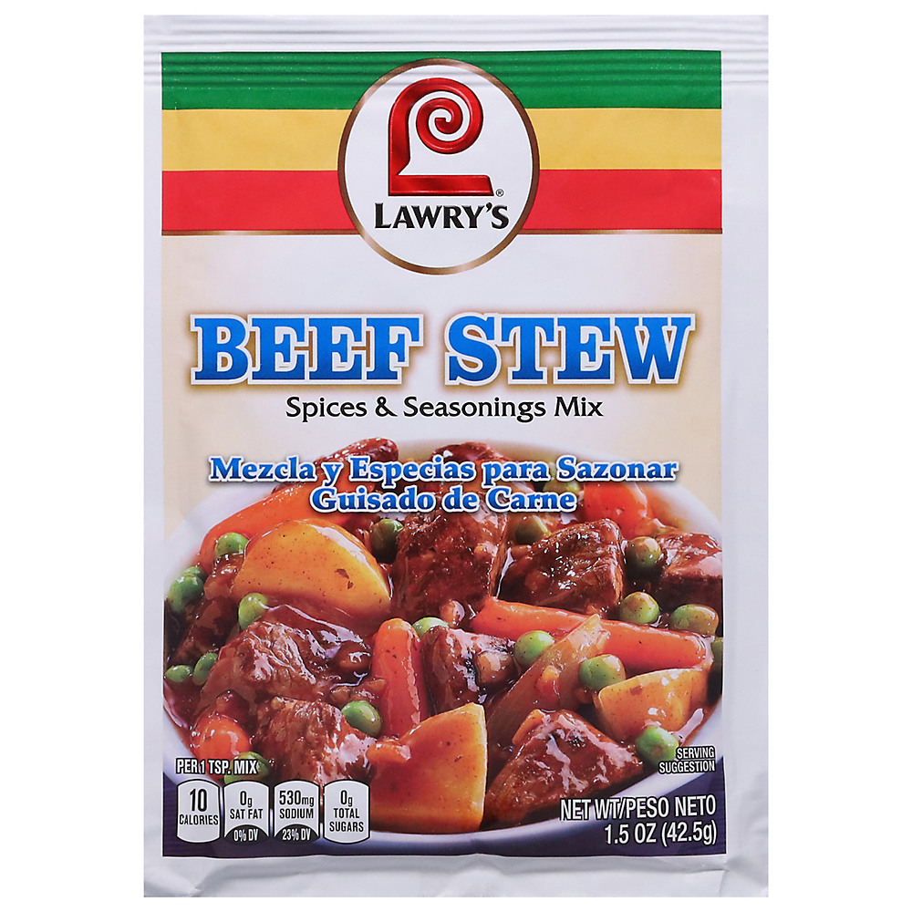 Calories in Lawry's Beef Stew Spices & Seasonings Mix, 1.5 oz
