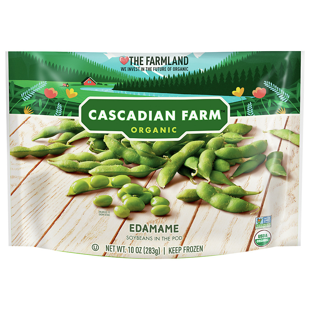Calories in Cascadian Farm Organic Edamame Soybeans in the Pod, 10 oz