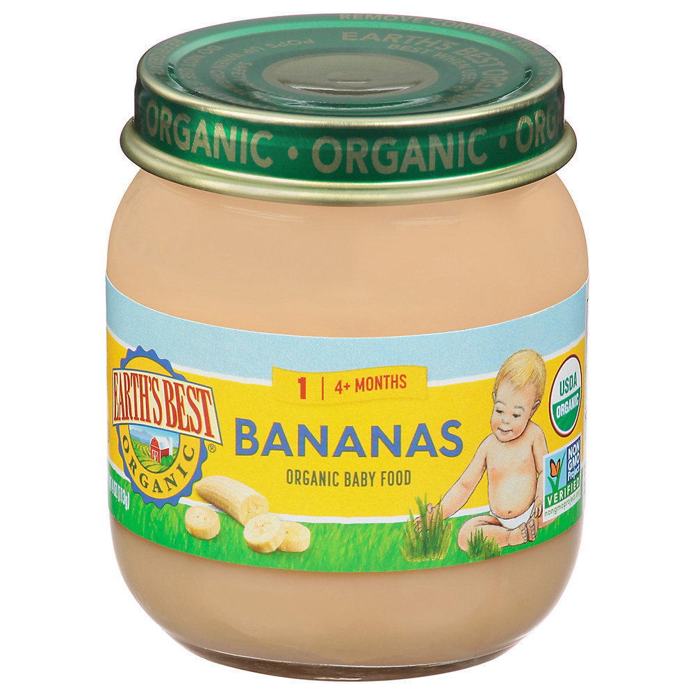 Calories in Earth's Best Organic Stage 2 Bananas, 4 oz