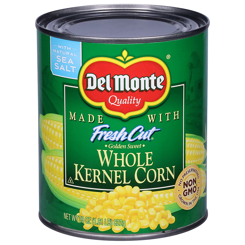 Calories in Del Monte Golden Sweet Whole Kernel Corn, 29 oz