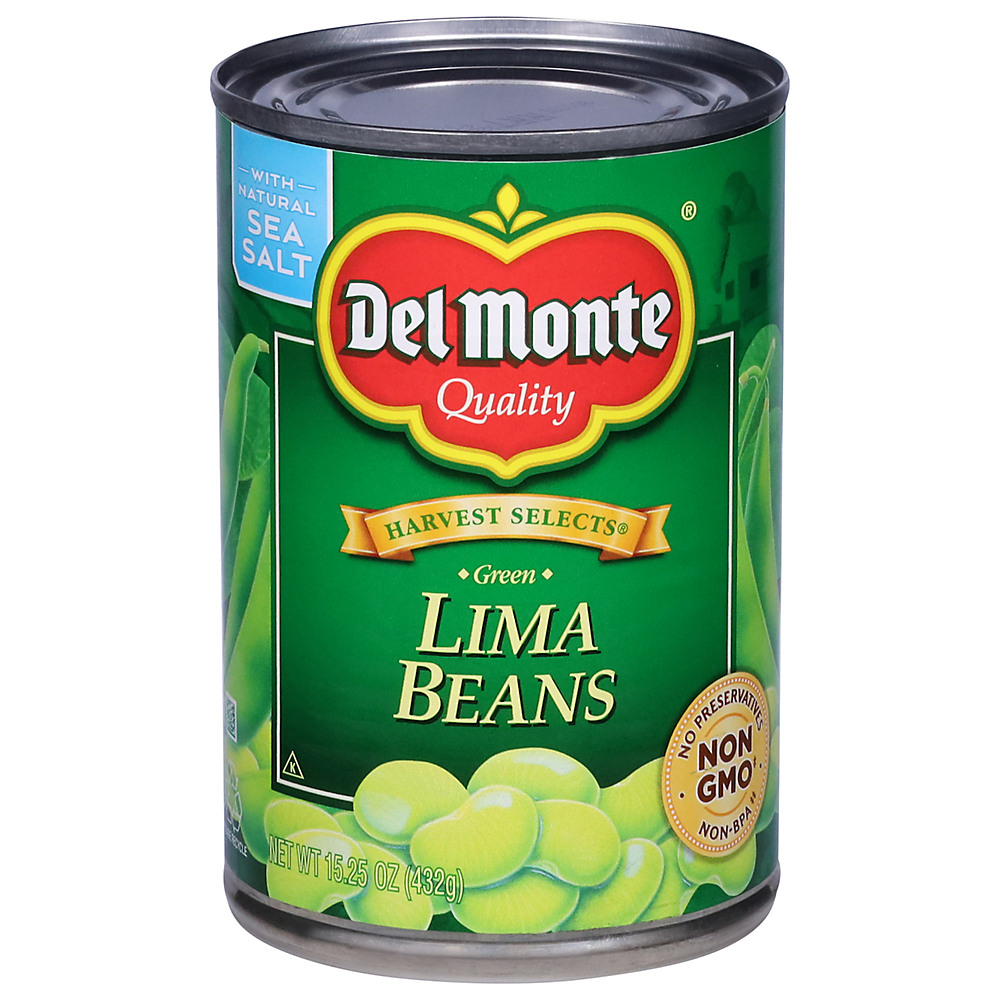 Calories in Del Monte Green Lima Beans, 15.25 oz