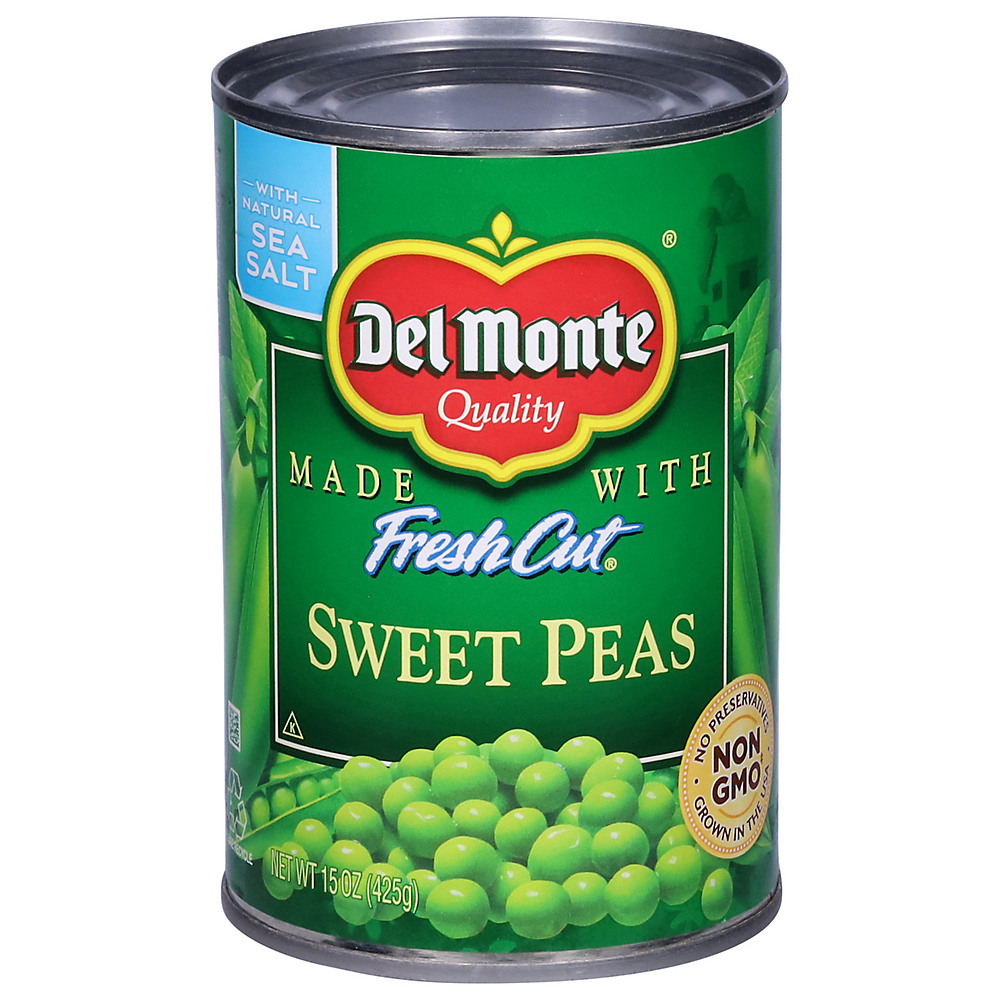 Calories in Del Monte Fresh Cut Sweet Peas, 15 oz