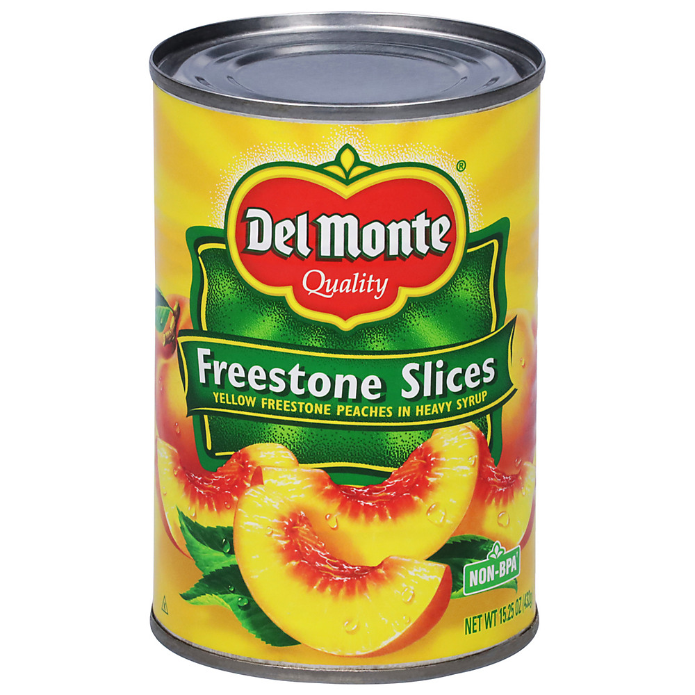 Calories in Del Monte Freestone Sliced Peaches in Heavy Syrup, 15.25 oz