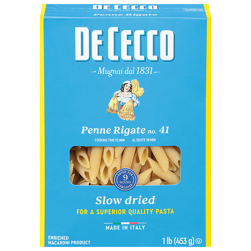 Calories in De Cecco Penne Rigate No. 41, 16 oz