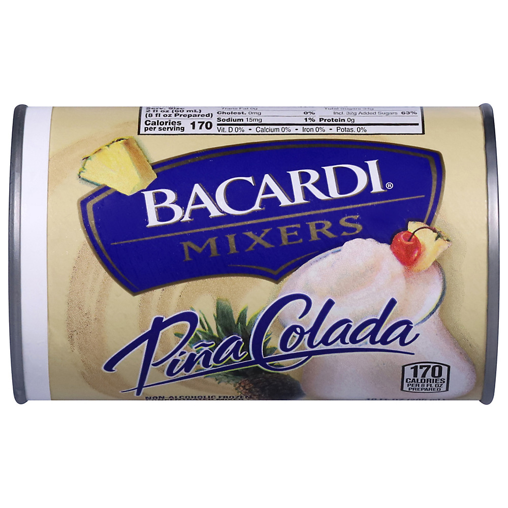 Calories in Bacardi Mixers Frozen Pina Colada Mixer, 10 oz