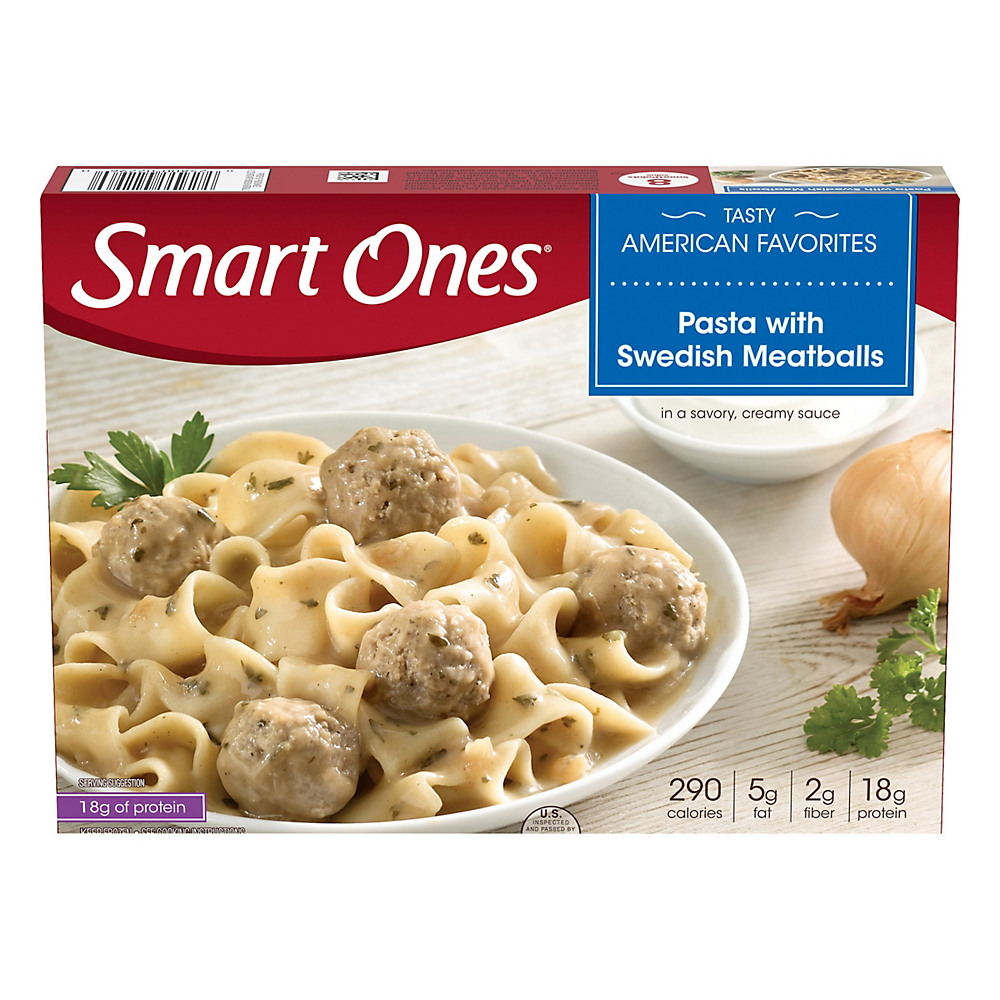Calories in Smart Ones Pasta with Swedish Meatballs, 9.12 oz