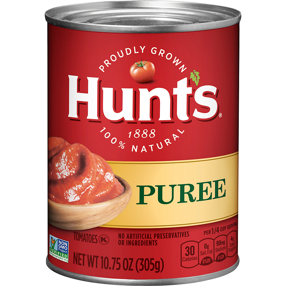 Calories in Hunt's Tomato Puree, 10.75 oz