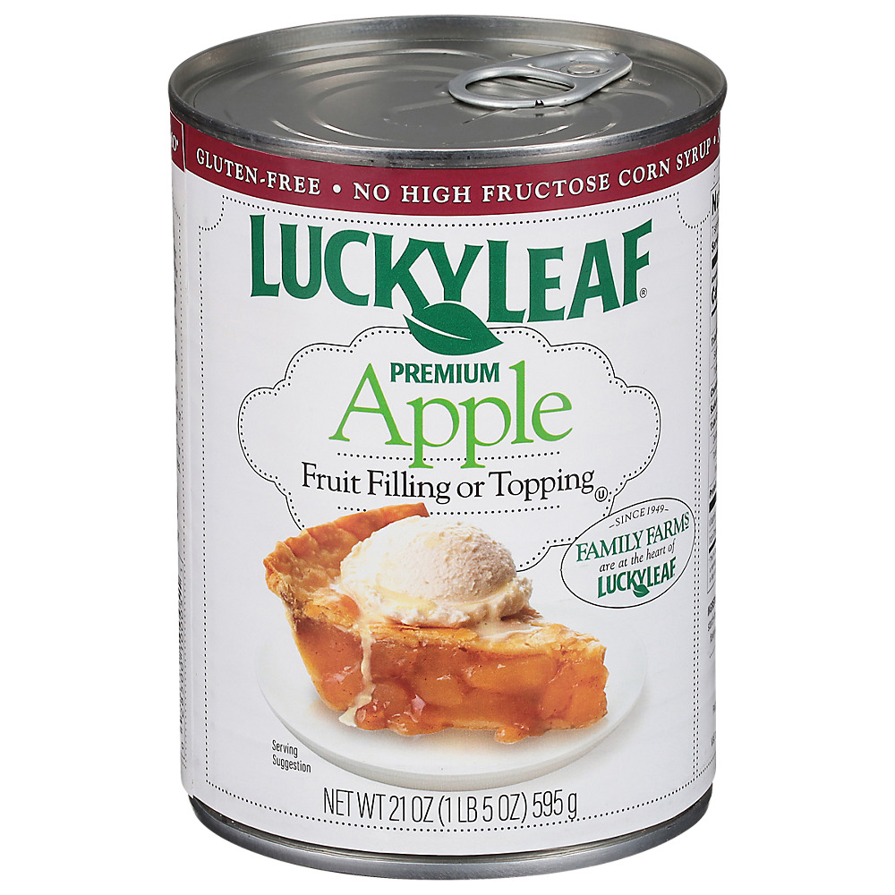 Calories in Lucky Leaf Premium Apple Pie Filling & Topping, 21 oz