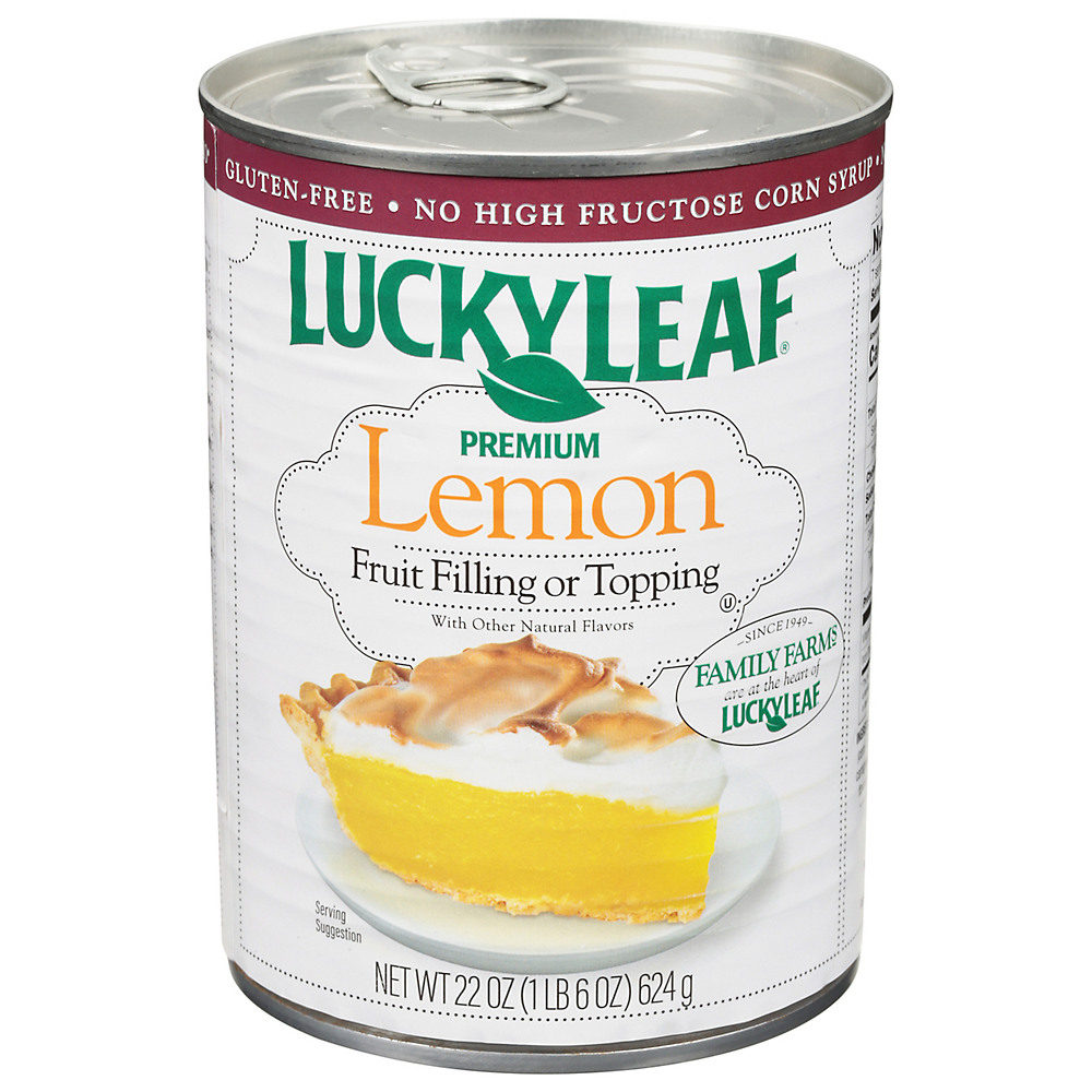 Calories in Lucky Leaf Premium Lemon Pie Filling & Topping, 22 oz