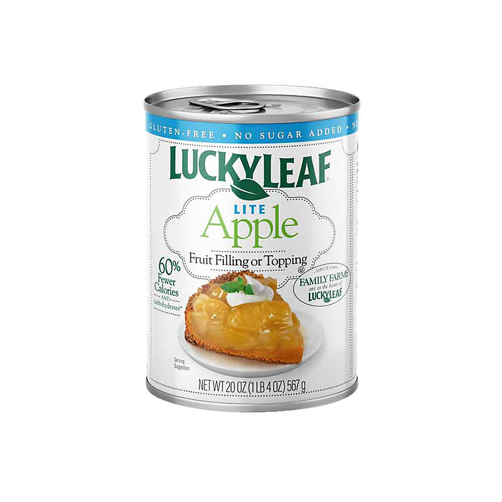 Calories in Lucky Leaf Lite Apple Pie Filling & Topping, 20 oz