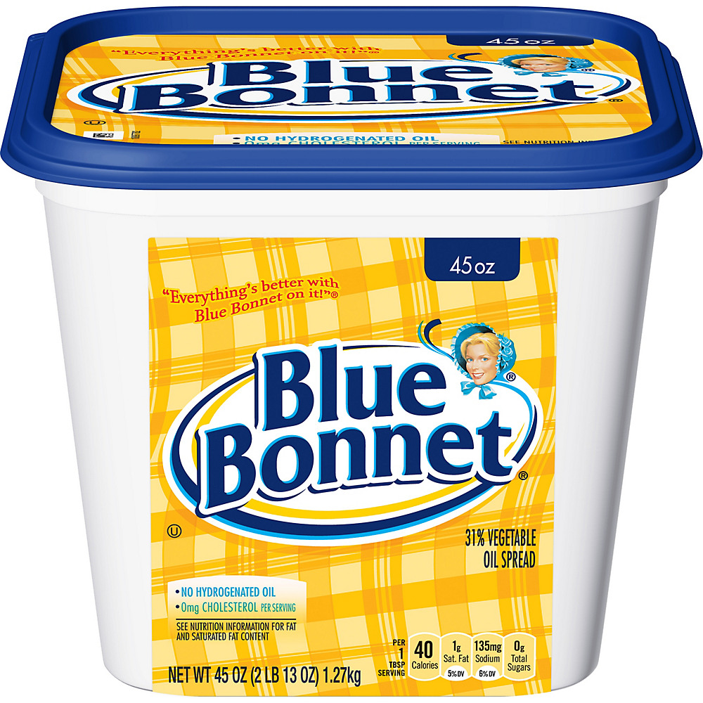 Calories in Blue Bonnet 31% Vegetable Oil Spread, 45 oz