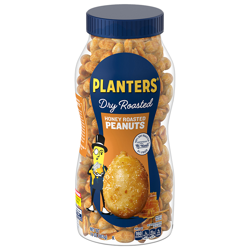 Calories in Planters Honey Roasted Peanuts, 16 oz