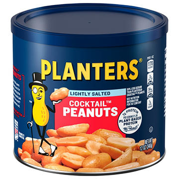 Planters Lightly Salted Cocktail Peanuts, 12 oz