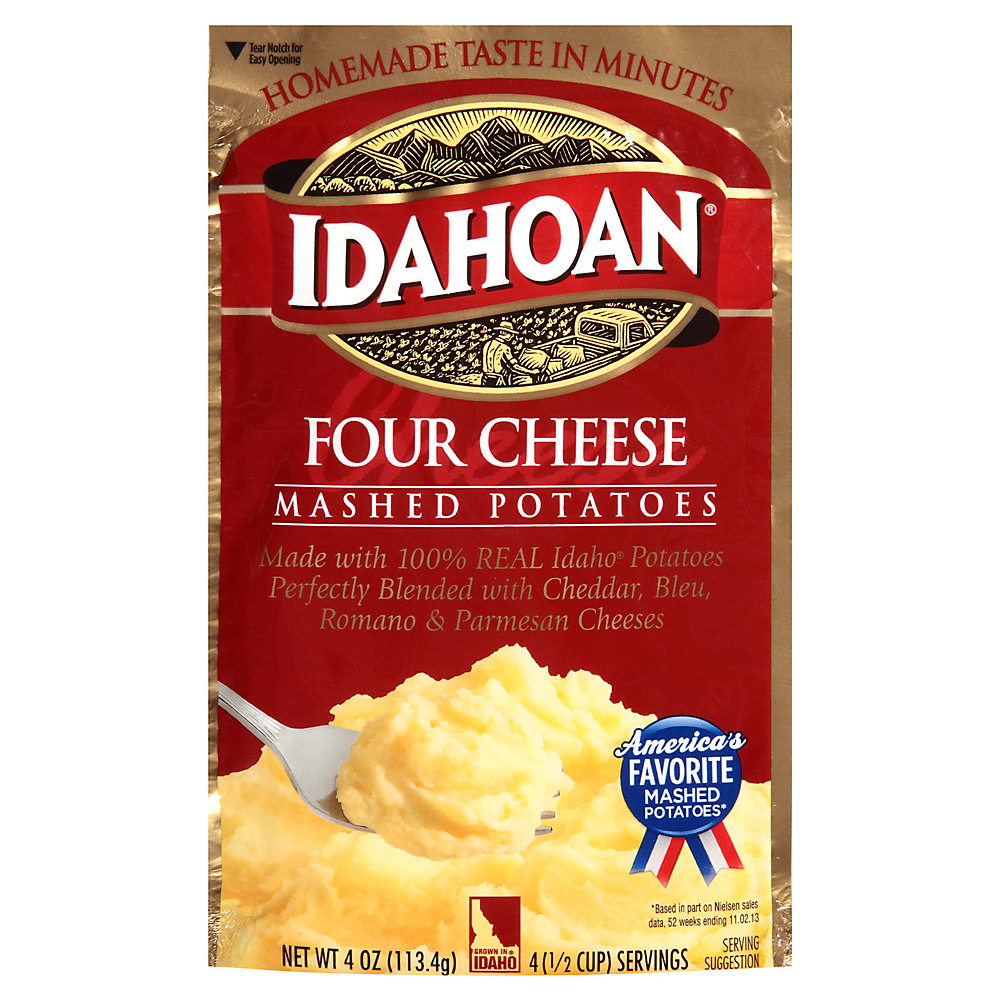 Calories in Idahoan Four Cheese Mashed Potatoes, 4 oz