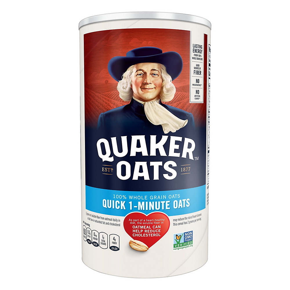 Calories in Quaker Quick 1-Minute Oats, 18 oz