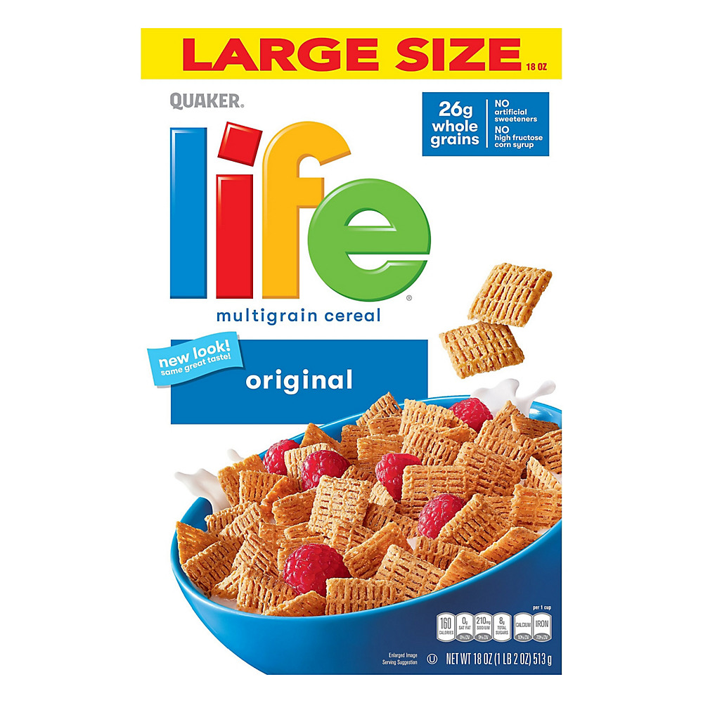 Calories in Quaker Life Original Multigrain Cereal, 18 oz