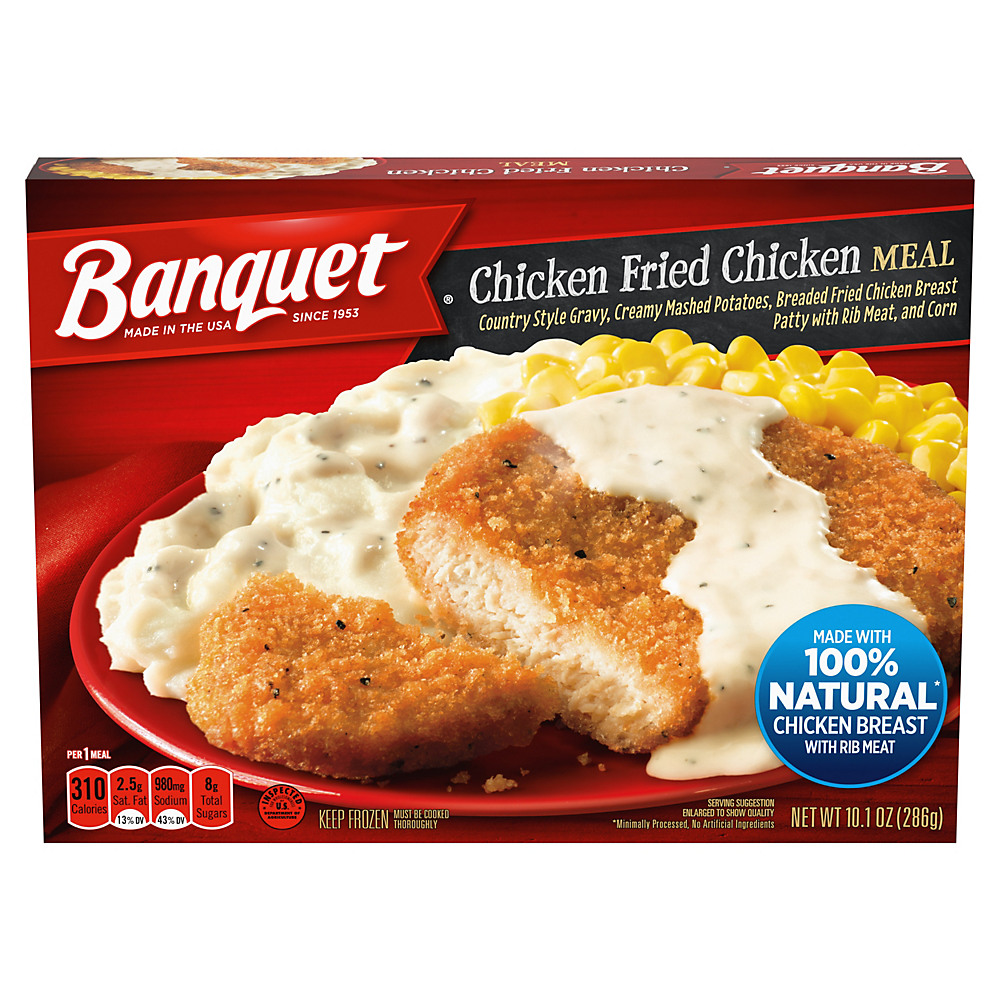 Calories in Banquet Chicken Fried Chicken Meal, 10.1 oz