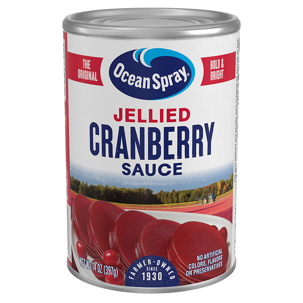 Calories in Ocean Spray Jellied Cranberry Sauce, 14 oz