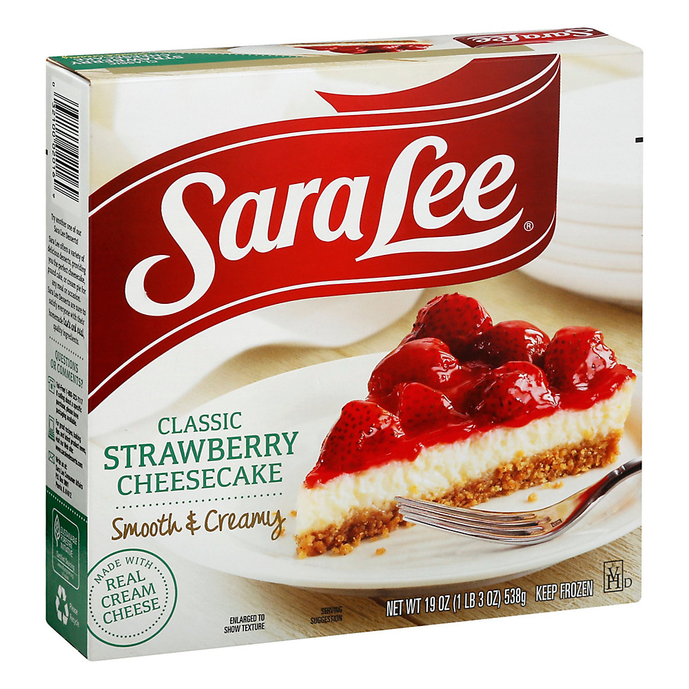 Calories in Sara Lee Original Cream Strawberry Cheesecake, 19 oz